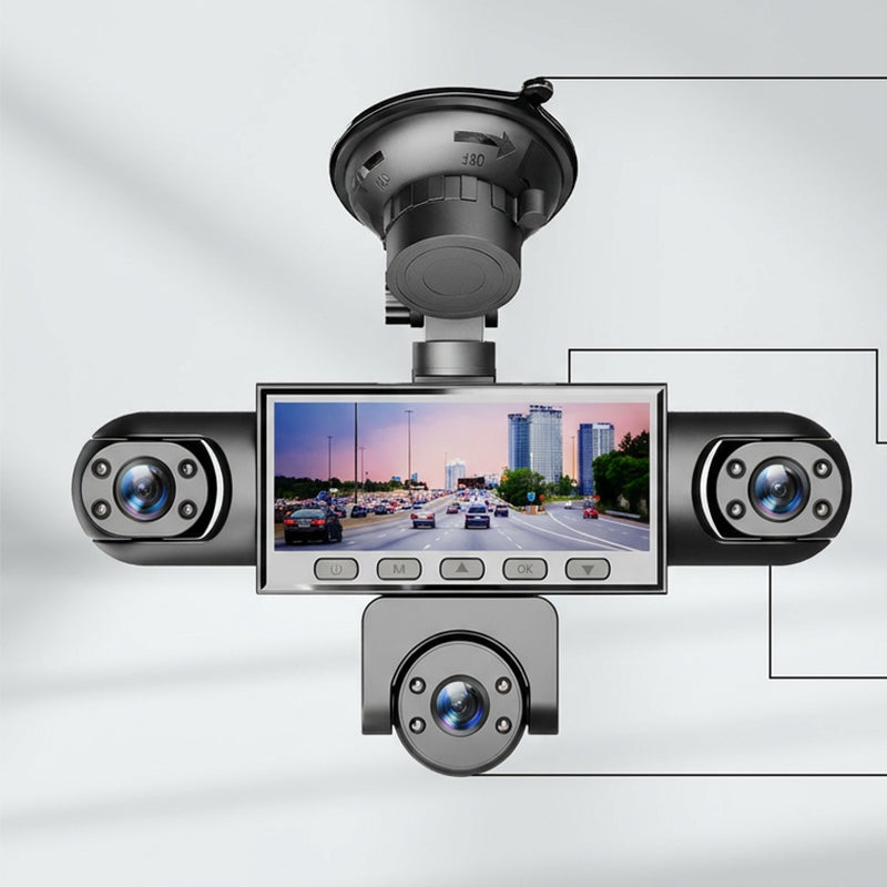 HD 1080P Multi-Lens Dash Cam with Night Vision