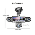 HD 1080P Multi-Lens Dash Cam with Night Vision
