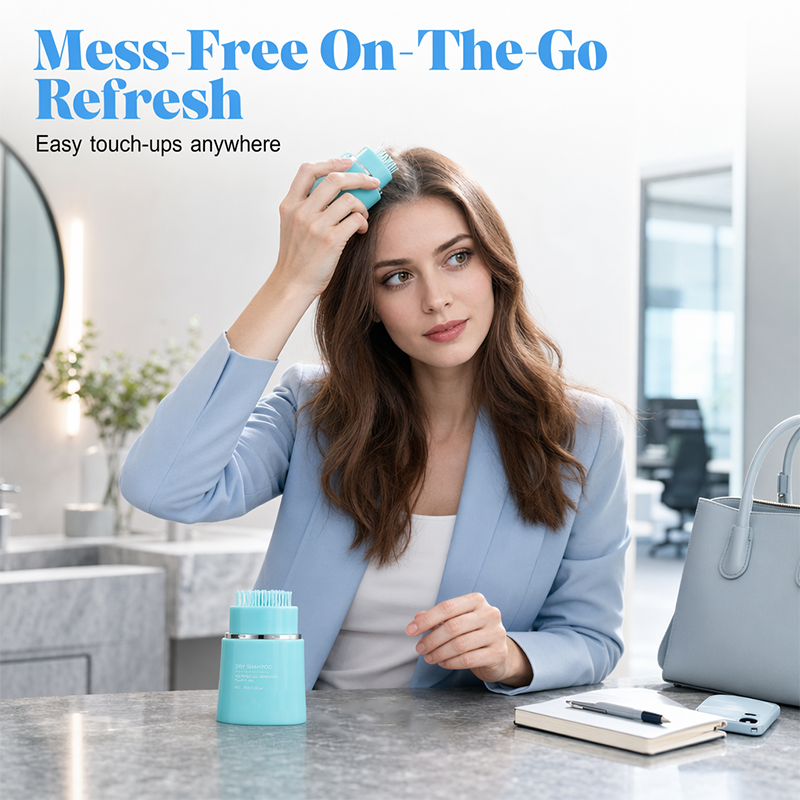 ⏰ 50% OFF🧴 No-Rinse Dry Shampoo Gel with Built-In Comb – Fresh Hair in 2 Minutes, No Water Needed!  💁‍♀️