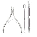 📢📢40% OFF !! ⏰3-Piece Stainless Steel Cuticle Care Tool Set
