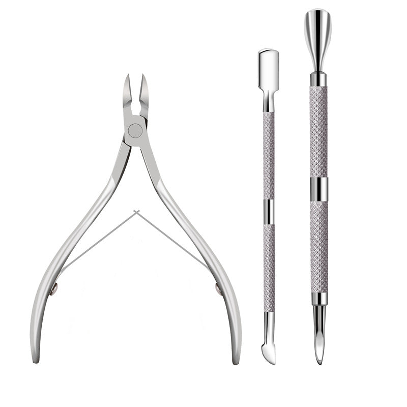 📢📢40% OFF !! ⏰3-Piece Stainless Steel Cuticle Care Tool Set