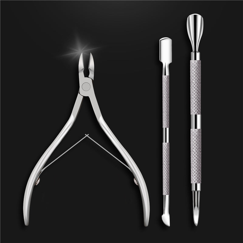 📢📢40% OFF !! ⏰3-Piece Stainless Steel Cuticle Care Tool Set