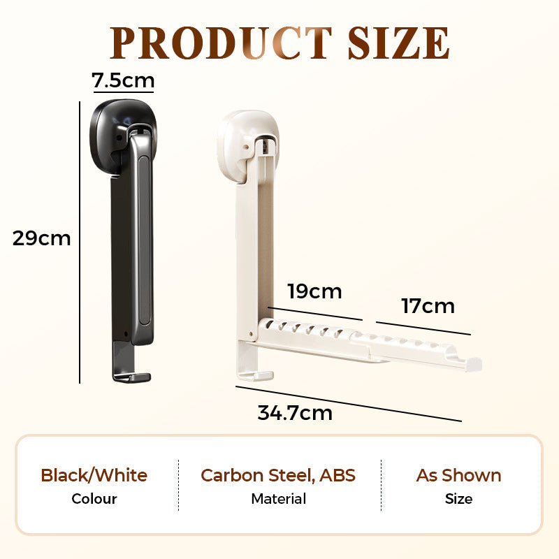 🔥First 100 customers enjoy 50% off ✨Extendable and foldable clothes rack with suction cups