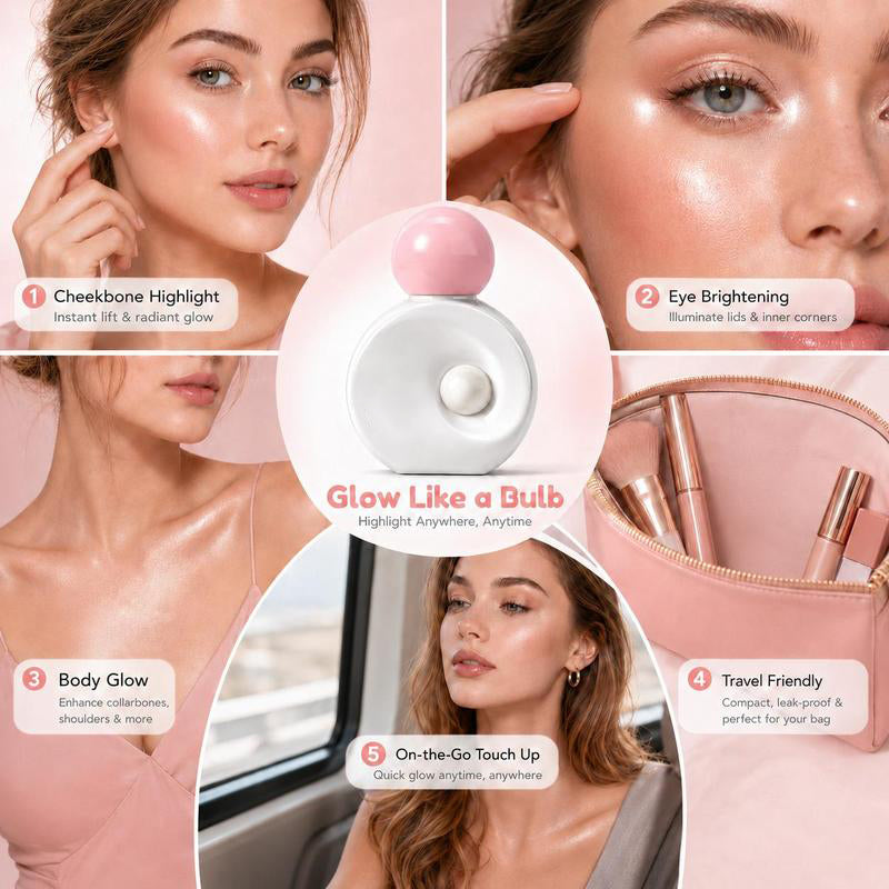 📢50% OFF!✨Liquid Highlighter with Dual-Sided Brush