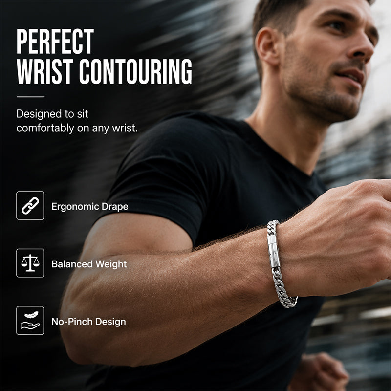 Men's Titanium Steel Bracelet Minimalist Hip Hop Chain