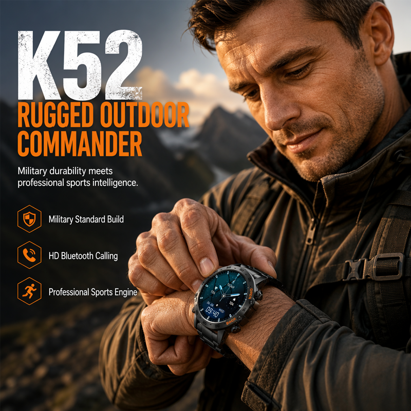 Rugged Outdoor Waterproof Smartwatch