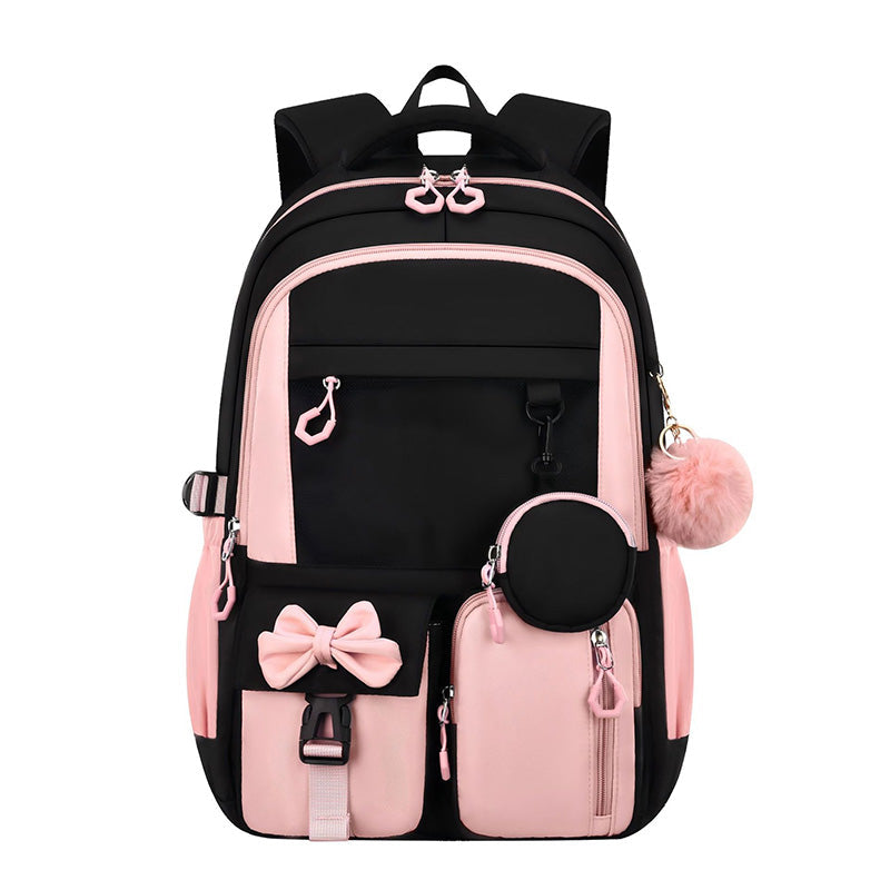 🎀🎒 50% OFF! ⚡Cute Bowknot Lightweight School Backpack – Water Repellent & Anti-Theft!