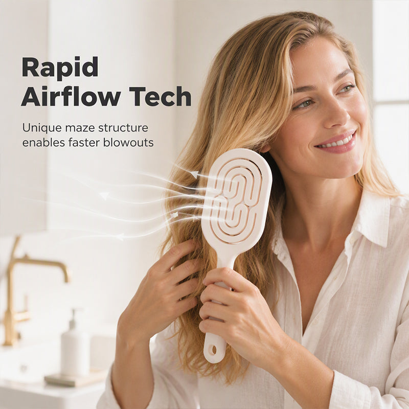 📢Today Only ✨Three Items at Half Price for a Limited Time ✨Women's Detachable Self-Cleaning and Ventilated Hairbrush