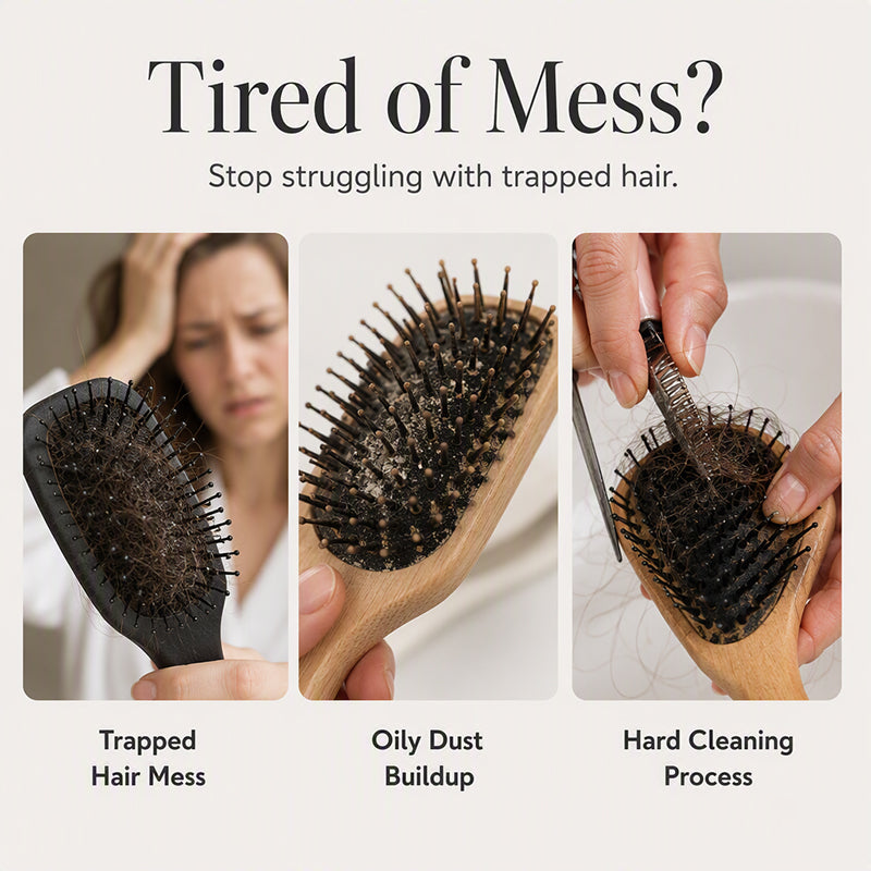 📢📢Buy 2 Get 1 Free !! ✨Women's Detachable Self Cleaning Vented Hairbrush