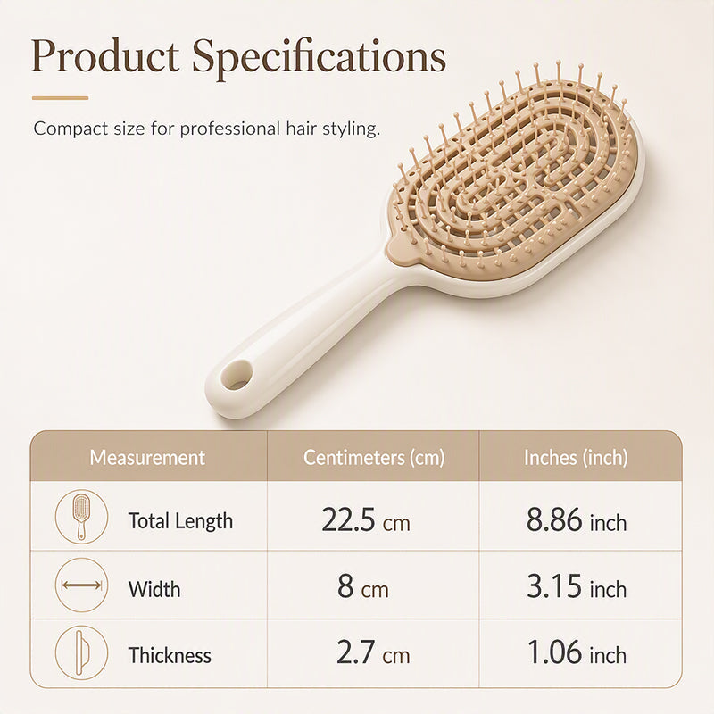 📢Today Only ✨Three Items at Half Price for a Limited Time ✨Women's Detachable Self-Cleaning and Ventilated Hairbrush