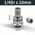 🔧 2026 Sale — Over 23,700 Sold! 🔩 CR-V Steel Ratchet Wrench Adapter Socket Converter Set