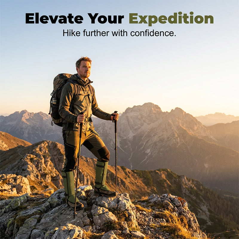 Waterproof Hiking Gaiters for Outdoor Adventures💦Snake, Insect & Rat Protection – Dirt-Resistant & Waterproof
