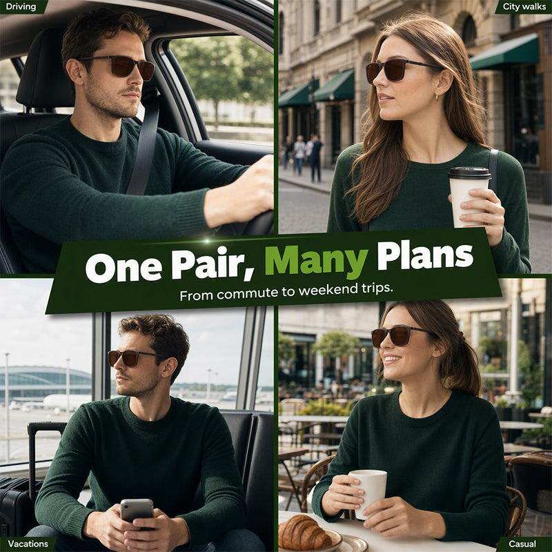 Unisex Stylish Vintage Polarized Sunglasses