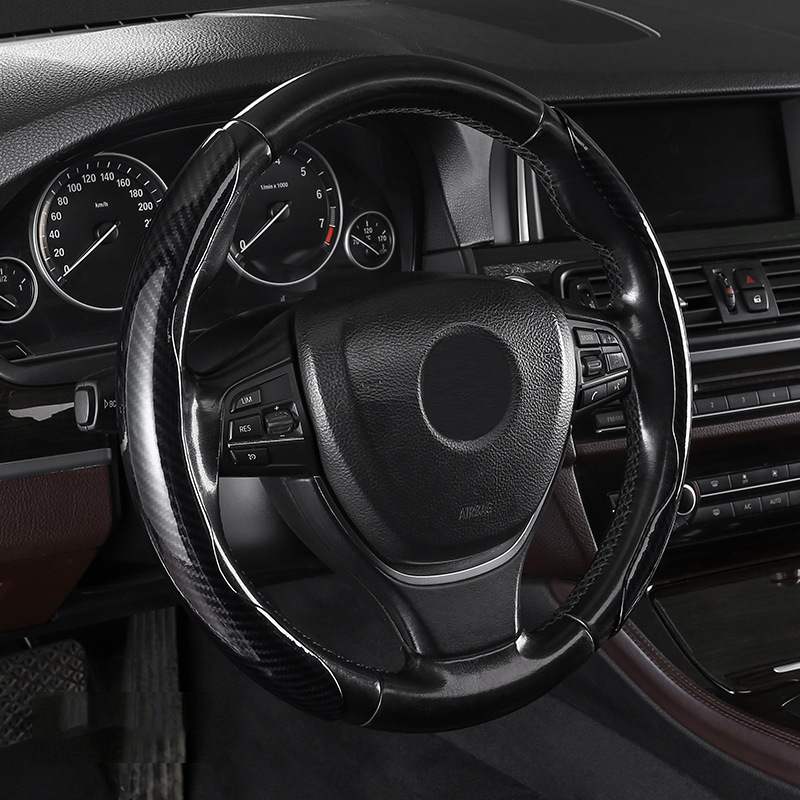 Segmented Carbon Fiber Steering Wheel Cover