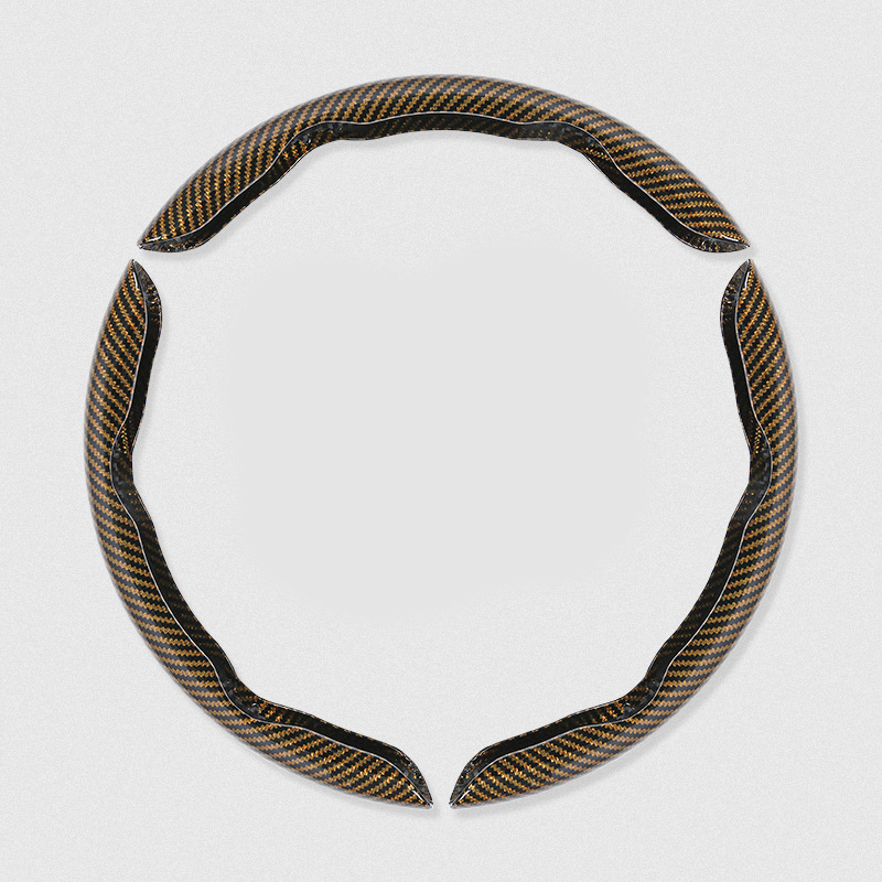 Segmented Carbon Fiber Steering Wheel Cover