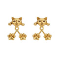 📢📢50% OFF !! ⏰🐱 3D Cute Peeking Cat Stud Earrings – Playful Front-Back Design, Vintage Silver Finish & Lightweight Comfort ✨