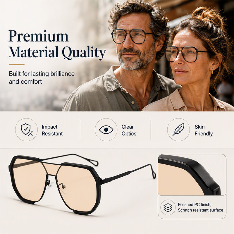 🎉 2026 Sale — Over 36,200 Sold!🕶️ Unisex Oversized Square One‑Piece Sunglasses