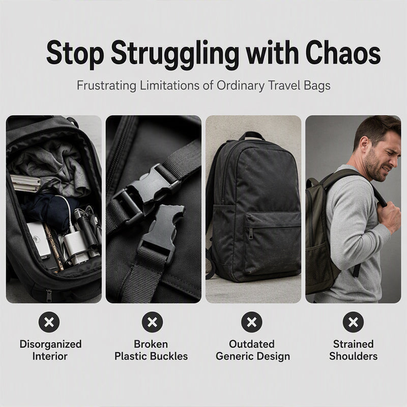 🎉 LIMITED TIME 50% OFF! 🎒 Men's Large Capacity Casual Backpack – Smart Organization, Comfortable Padding & Durable Urban Style ✨