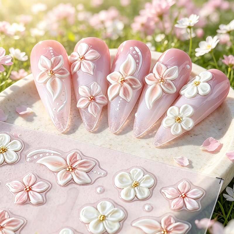🔥Buy 1 Get 1 Free💅5D Floral Nail Stickers