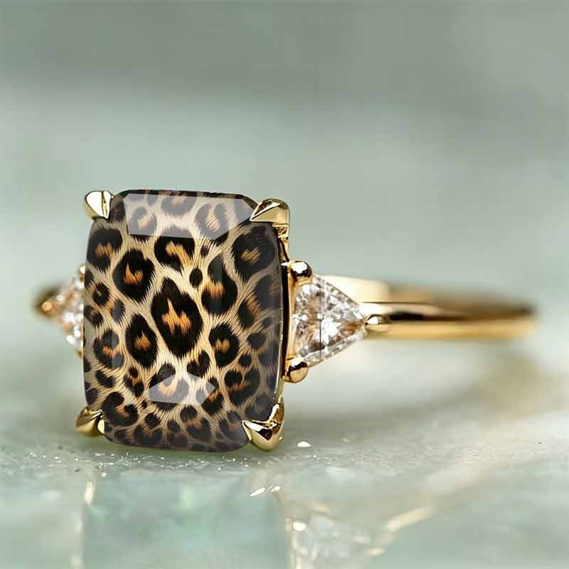 📢📢50% OFF !! ⏰Vintage Leopard Print Copper Ring