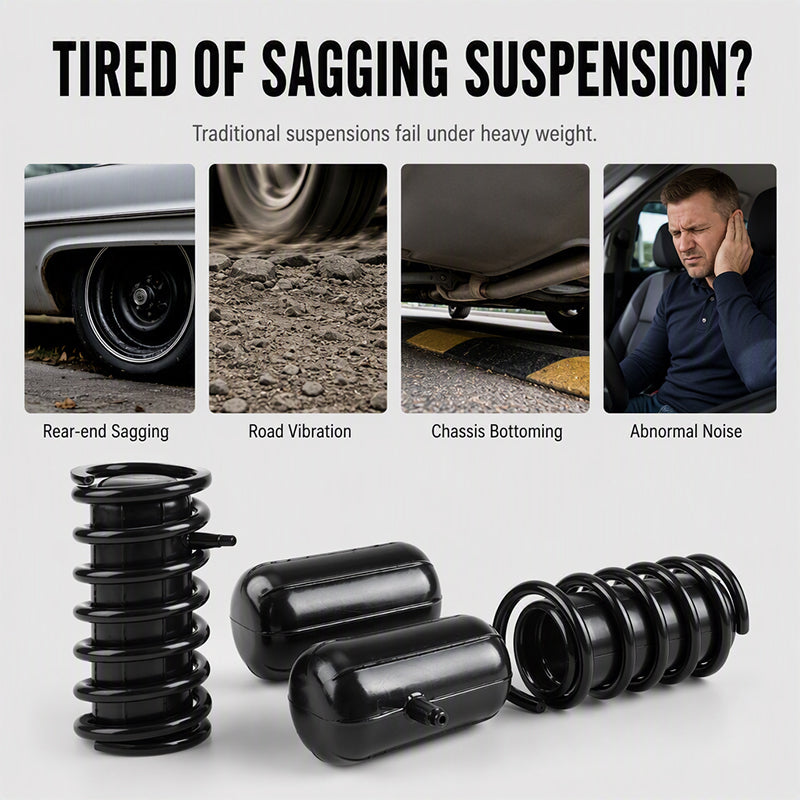 🚗 50% OFF NOW! 🛡️ Coil Spring Air Bags – Heavy-Duty Support, Smooth Damping & Universal Fit 🏋️