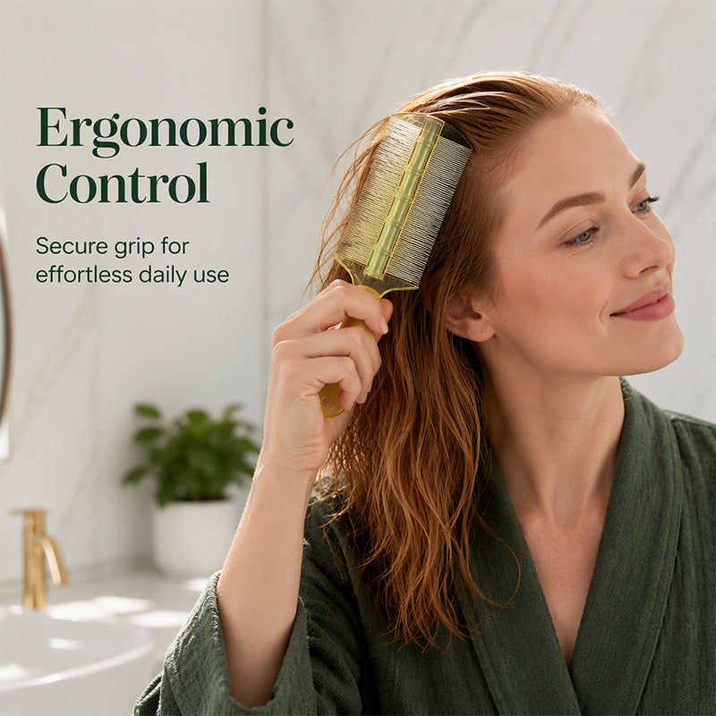 📢📢50% OFF !! ⏰Double-Sided Ultra-Fine Tooth Comb