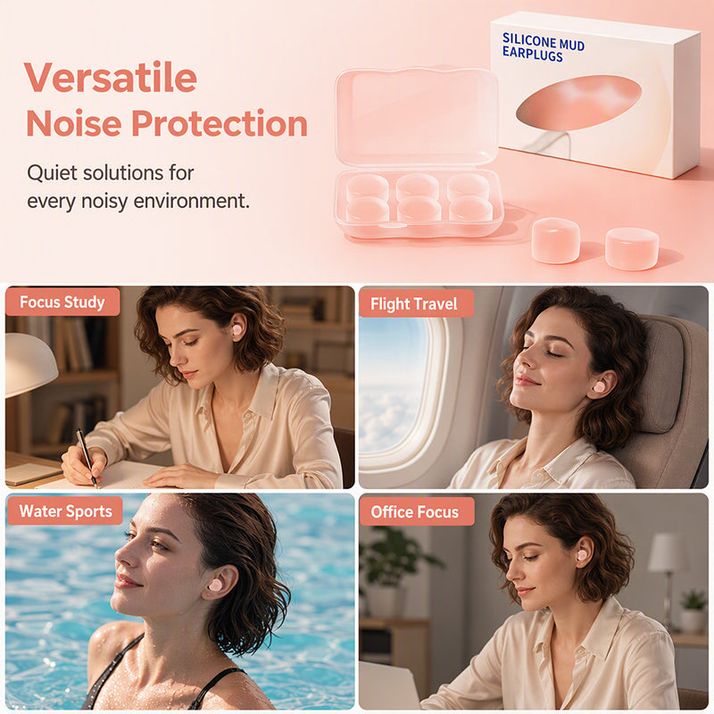 🔥Buy 2 Get 1 Free for the first 50 customers 🔥Moldable Silicone Clay Earplugs