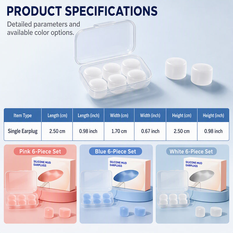 🔥Buy 2 Get 1 Free for the first 50 customers 🔥Moldable Silicone Clay Earplugs