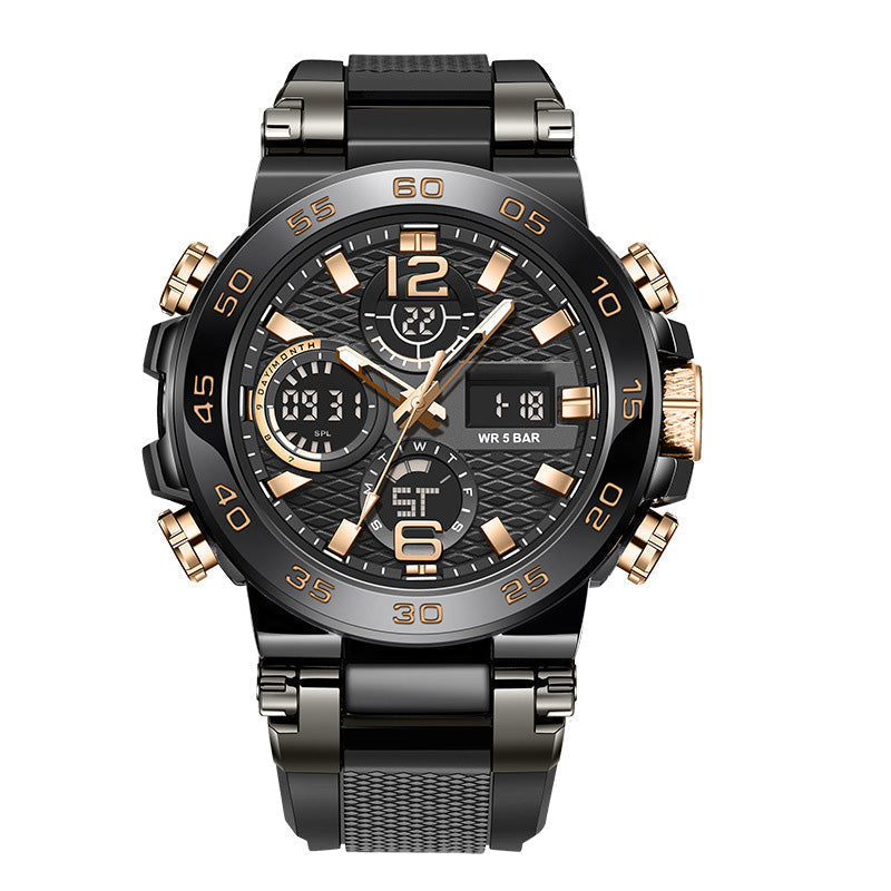 Men's Multifunctional Watch with Dual Display