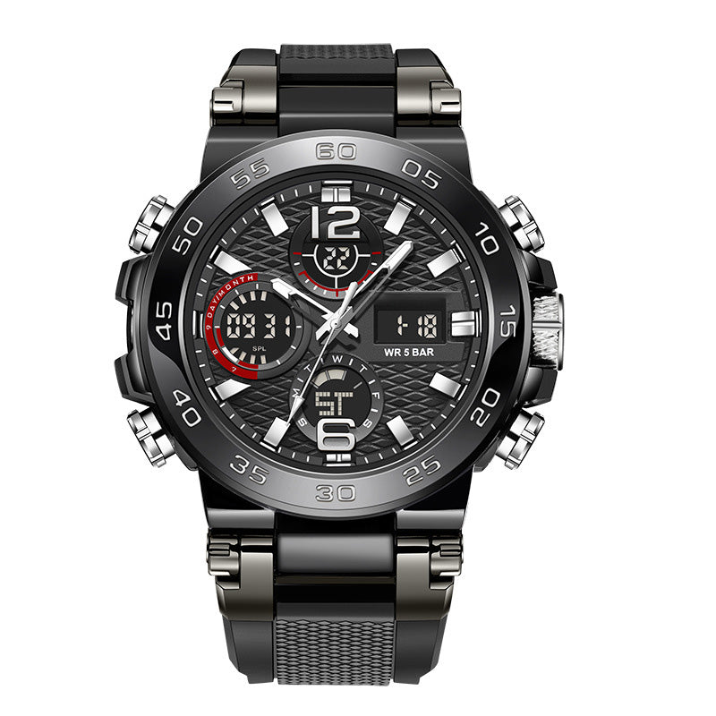 Men's Multifunctional Watch with Dual Display