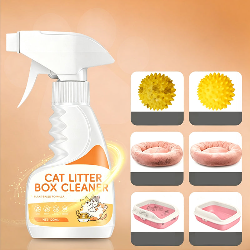 🔥Buy one get one free for the first 50 customers! 🐱🐶Odorless cat litter box cleaning spray