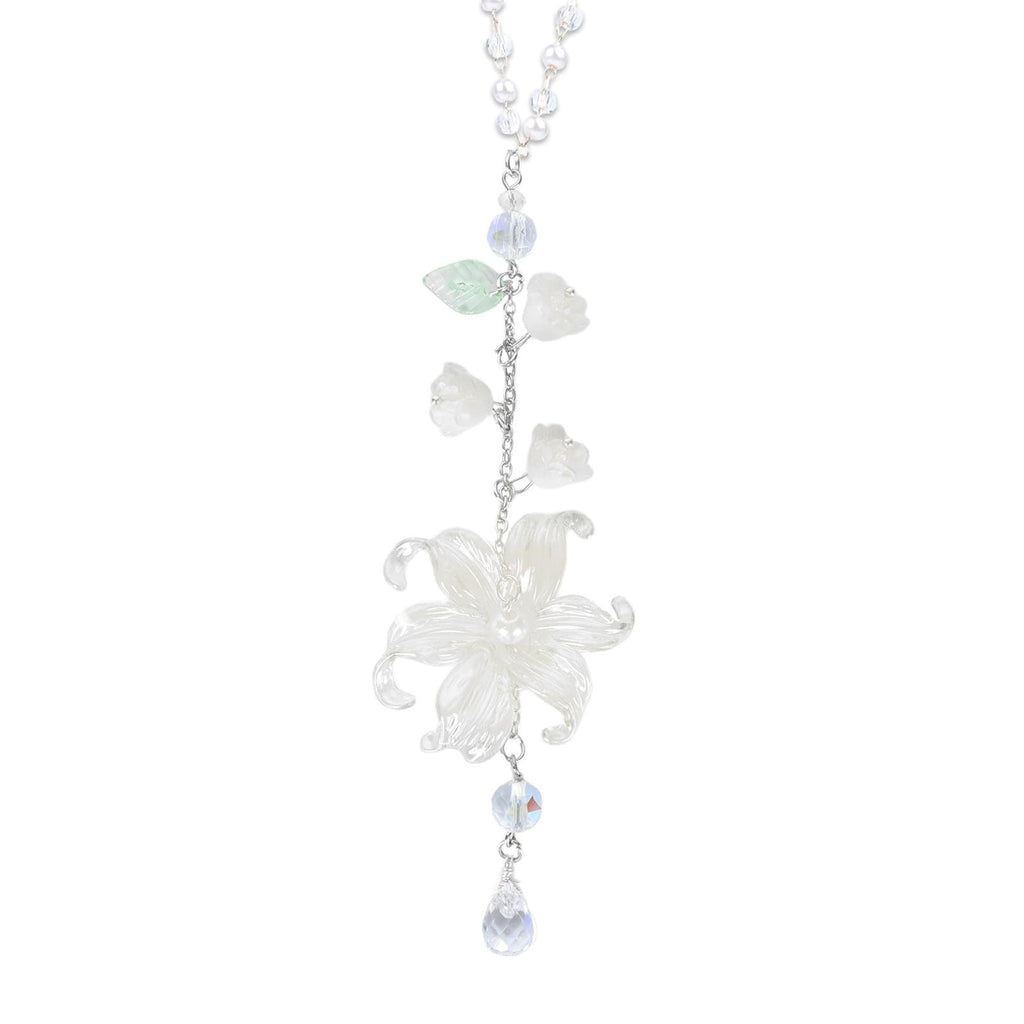📢📢50% OFF !!⏰ Elegant Crystal Floral Car Charm