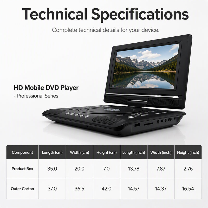 Multifunctional Portable HD DVD Player