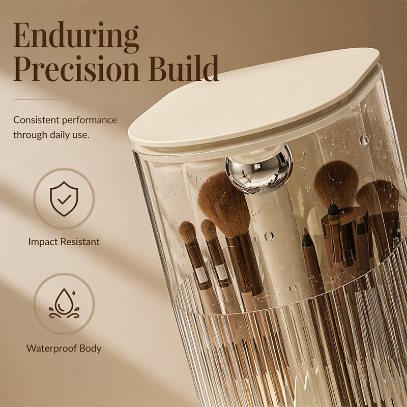 Elegant Dustproof Makeup Brush Organize
