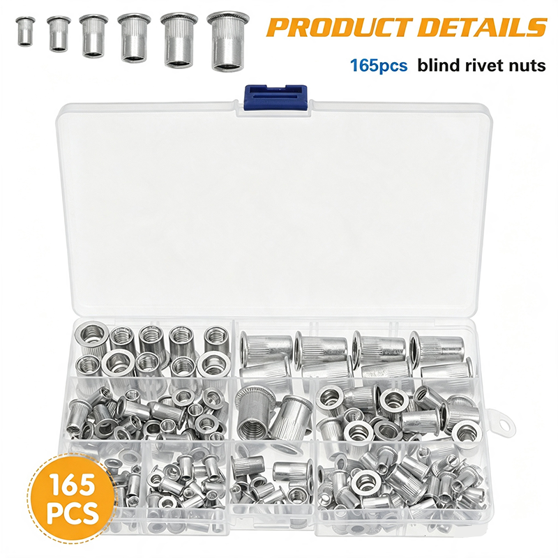 Knurled Rivet Nut Assortment Kit