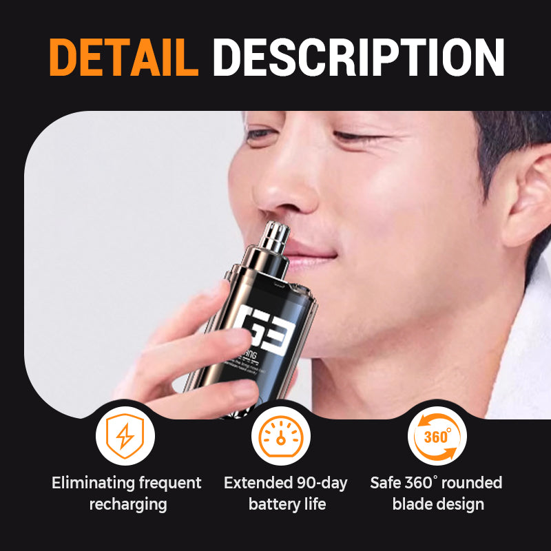 🎯 2026 Sale — Over 32,700 Sold!🪒 Rechargeable Blade Washable Nose Hair Clean Trimmer