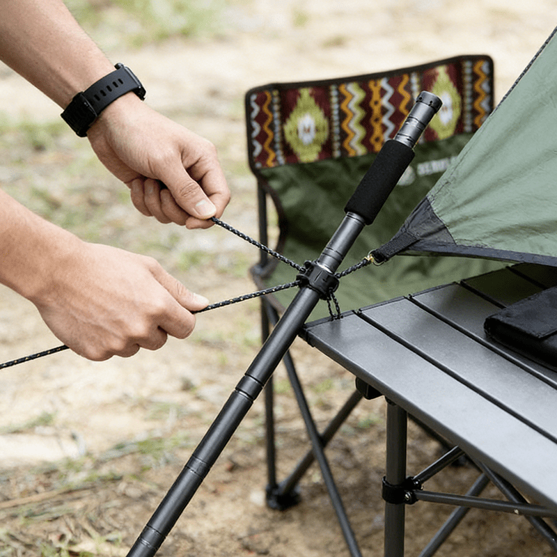 Terozi™ Tactical Trekking Staff — Detachable Survival System